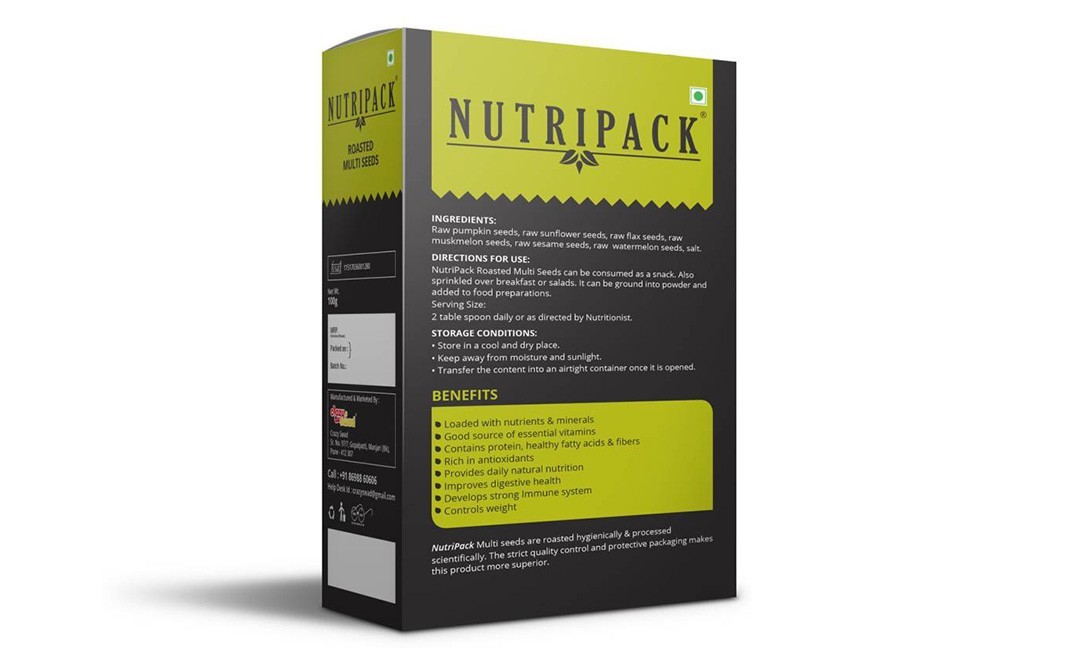 Nutripack Roasted Multi Seeds    Box  100 grams
